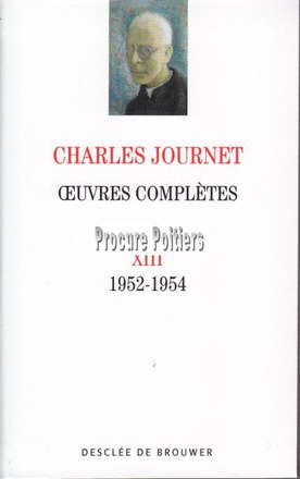 OEUVRES COMPLETES VOLUME XIII - 1952-1954