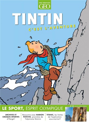 TINTIN C'EST L'AVENTURE N 20 - LE SPORT, ESPRIT OLYMPIQUE