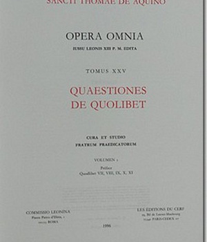 QUAESTIONES DE QUOLIBET - TOME 25