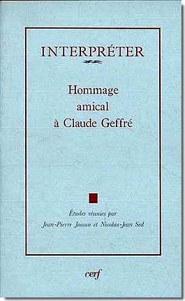 INTERPRETER - HOMMAGE AMICAL A CLAUDE GEFFRE