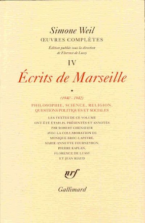 OEUVRES COMPLETES - VOL04 - ECRITS DE MARSEILLE (1940-1942) 1
