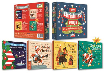 CHRISTMAS SONGS - COFFRET 4 CD - 77 CHRISTMAS HITS - AUDIO