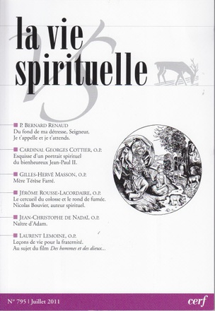 LA VIE SPIRITUELLE N 795