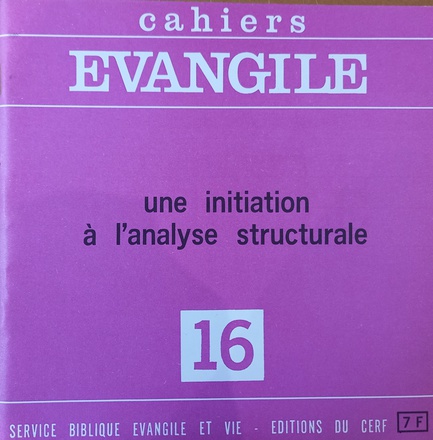 UNE INITIATION A L'ANALYSE STRUCTURALE CE16