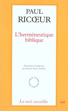 L'HERMENEUTIQUE BIBLIQUE
