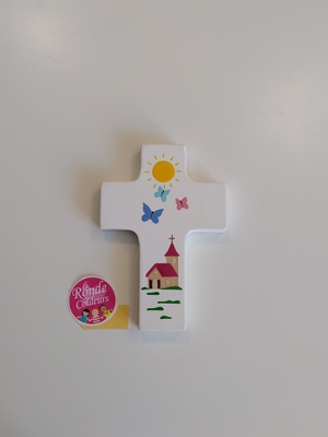 CROIX RECOIS MA PRIERE BLANC
