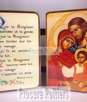 DIPTYQUE H15 QUE LE SEIGNEUR TE BENISSE/ SAINTE FAMILLE NDSP