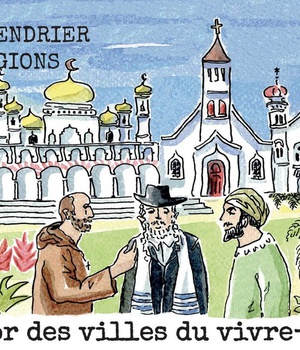 LIVRE-CALENDRIER DES TROIS RELIGIONS 2025 - L'AGE D'OR DES VILLES DU VIVRE-ENSEMBLE