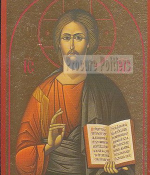 CHRIST DE LA SAGESSE - ICONE DOREE A LA FEUILLE 10X15 CM -