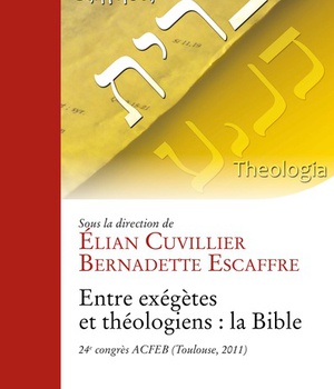 ENTRE EXEGETES ET THEOLOGIENS : LA BIBLE