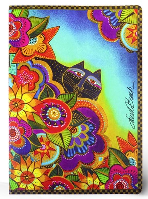 CAHIER SOUPLE - GRAND FORMAT - LB CHATS MULTICOLORES - 182X258MM