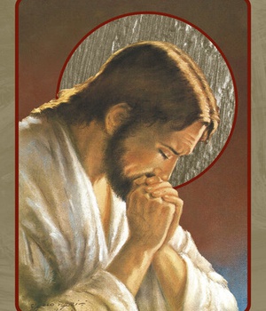 LE CHRIST EN PRIERE - ICONE TRADITION 14X10.6 CM
