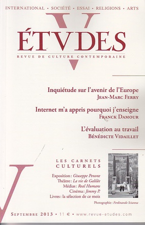 ETUDES SEPTEMBRE 2013