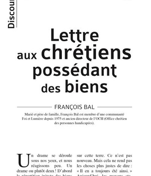 DISCOURS N 4 - LETTRE AUX CHRETIENS POSSEDANT DES BIENS