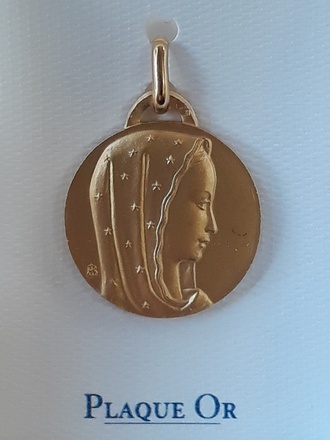 Médaille Vierge Marie PO - 18 mm