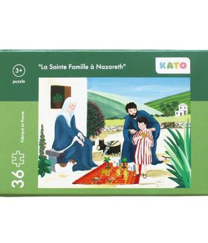 PUZZLE KATO "LA SAINTE FAMILLE A NAZARETH" - PUZZLE DE 36 PIECES, DIMENSIONS 29X21CM