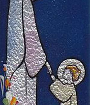 EMAIL VIERGE SAINT ESPRIT 12 X 5 CM