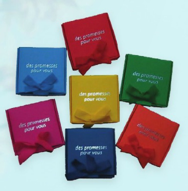 COFFRET 60 VERSETS BOITE CARREAU ORANGE PROMESSES POUR VOUS