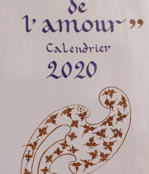 CALENDRIER 2020 AUTOUR DE L'AMOUR 16 X 30 CM - ( NDSP - DPTS )