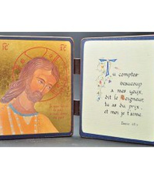 DIPTYQUE OR CHRIST ET ISAIE 43 13X19 CM MEDIUM NDSP