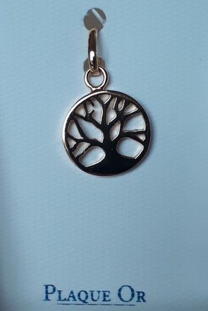 MEDAILLE ARBRE DE VIE 11 MM PLAQUE OR