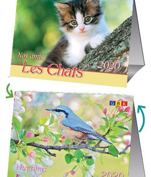 CALENDRIER 2020 NOS AMIS LES OISEAUX / LES CHATS AVEC VB NDSP
