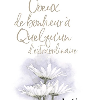 VOEUX DE BONHEUR A QUELQU'UN D'EXTRAORDINAIRE