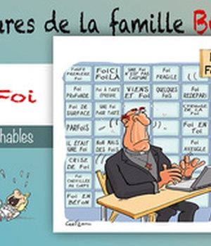 LIVRET COLLECTION : LES AVENTURES DE LA FAMILLE BERGEOME N 4. VIE DE FOI - 10 CARTES POSTALES DIFFER