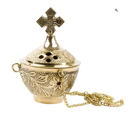 BRULE ENCENS AVEC CHAINES - LAITON BRONZE