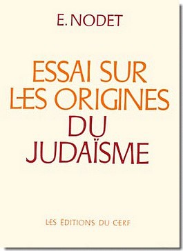 ESSAI SUR LES ORIGINES DU JUDAISME