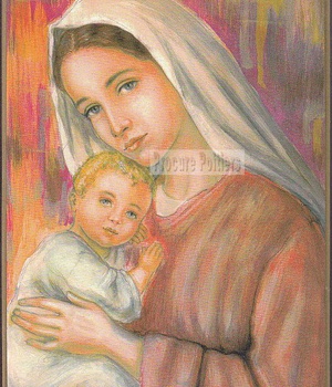 ICONE CITHARE VIERGE DE BONTE 20 X 25CM NDSP