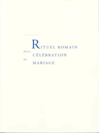 RITUEL DU MARIAGE - OUVRAGE DU TRAVAIL