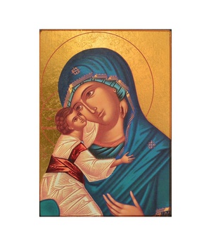 NOTRE DAME DE LA BONNE NOUVELLE - ICONE DOREE A LA FEUILLE 13,4X9,6 CM - 107.63