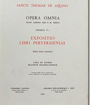OPERA OMNIA - TOME 1,1 EXPOSITIO LIBRI PERYERMENIAS