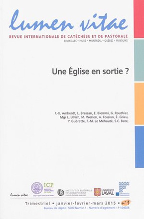 LUMEN VITAE - 2015/1 UNE EGLISE EN SORTIE ?