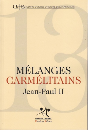 MELANGES CARMELITAINS 13