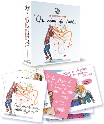 25 CARTES "QUI SEME DU LOVE"