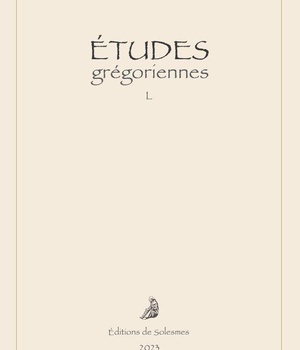 ETUDES GREGORIENNES L - 2023
