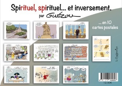 10 CARTES POSTALES EN POCHETTE : SPIRITUEL, SPIRITUEL... ET INVERSEMENT - 10 CARTES POSTALES DIFFERE