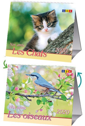 CALENDRIER 2020 NOS AMIS LES OISEAUX / LES CHATS AVEC VB NDSP