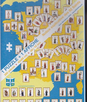 PUZZLE SAINTS DE FRANCE 260 PIECES + 1 AFFICHE 40X60 CM