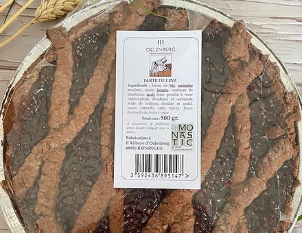 TARTE DE LINZ - 500G - ABBAYE D'OELENBERG