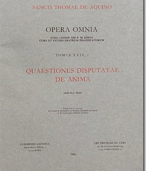 QUAESTIONES DISPUTATAE DE ANIMA - TOME 24