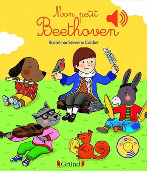 MON PETIT BEETHOVEN - LIVRE SONORE AVEC 6 PUCES - DES 1 AN