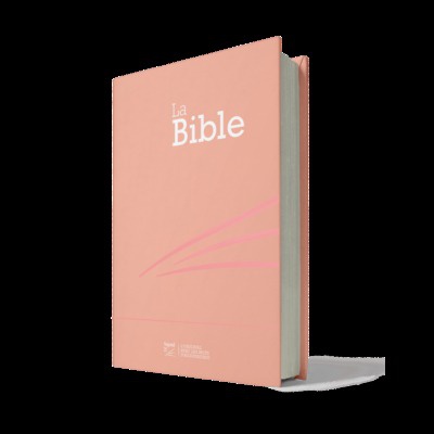 BIBLE SEGOND 21 COMPACTE - COUVERTURE RIGIDE SKIVERTEX ROSE GUIMAUVE