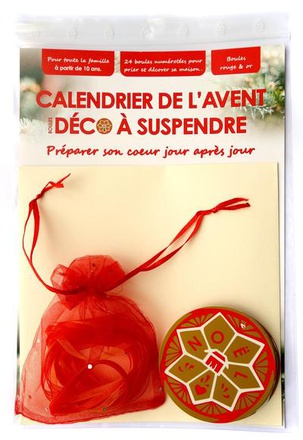 CALENDRIER DE L'AVENT ROUGE & OR - PREPARER SON COEUR JOUR APRES JOUR