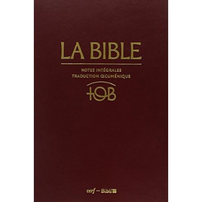 LA BIBLE TOB A NOTES INTEGRALES - COFFRET