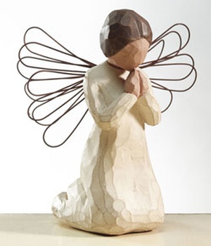 STATUE ANGE EN PRIERE ANGEL OF PRAYER NDSP
