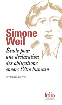 ETUDE POUR UNE DECLARATION DES OBLIGATIONS ENVERS L'ETRE HUMAIN ET AUTRES TEXTES