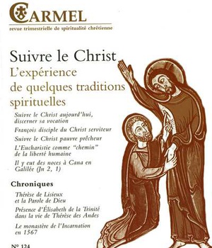 REVUE CARMEL NUMERO 124 SUIVRE LE CHRIST
